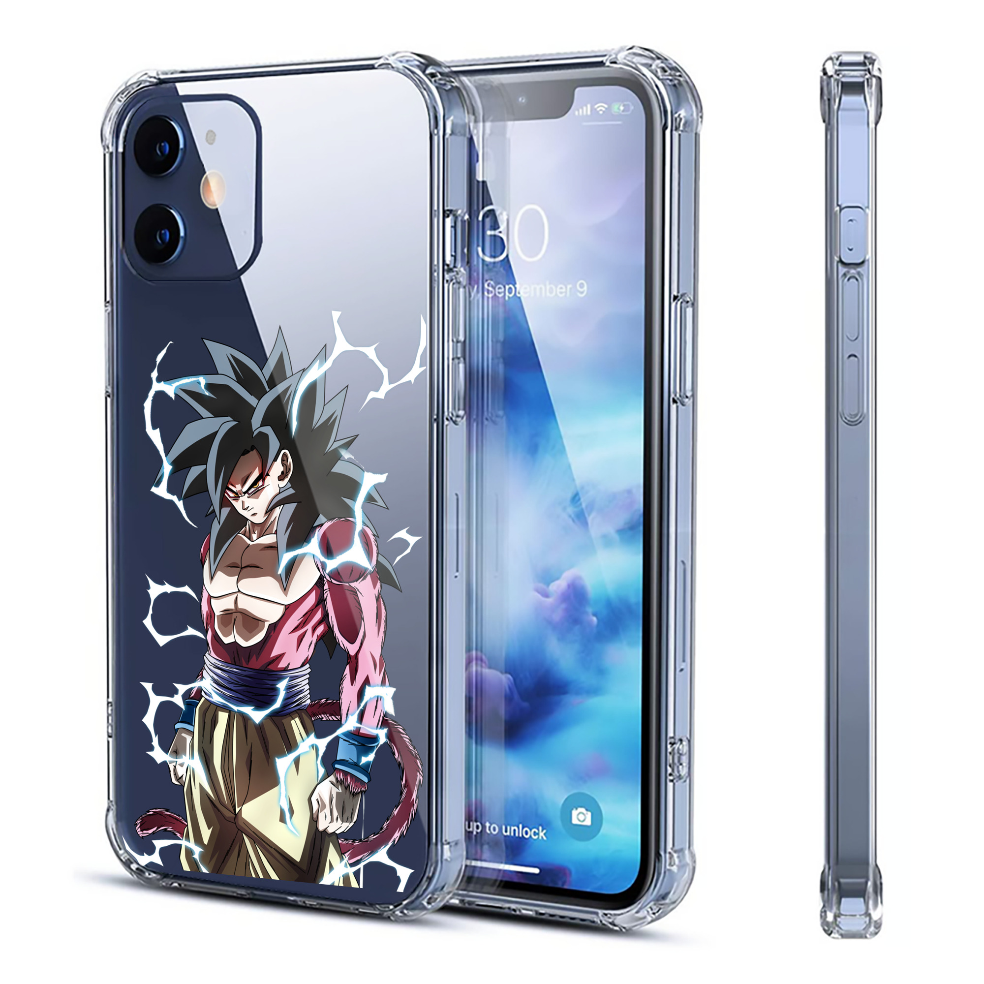 （画像用） ドラゴンボール 孫悟空（そん ごくう）Son Goku カカロット DRAGON BALL Kakarotto 【iPhone 12シリーズ対応】透明スマホケース（クリアソフトケース）